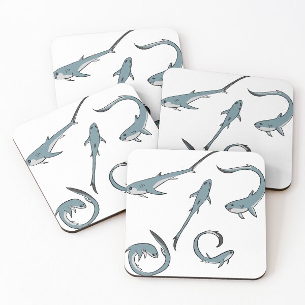 Item preview, Happy Little Thresher Sharks designed and sold by CatellaArs.