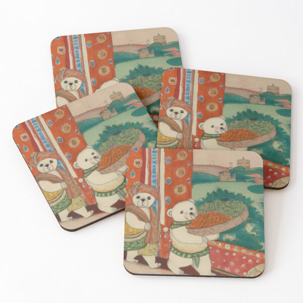 Item preview, Teddy Bears Shopping For Groceries in India ukiyo-e designed and sold by Parag's Travel Shop.