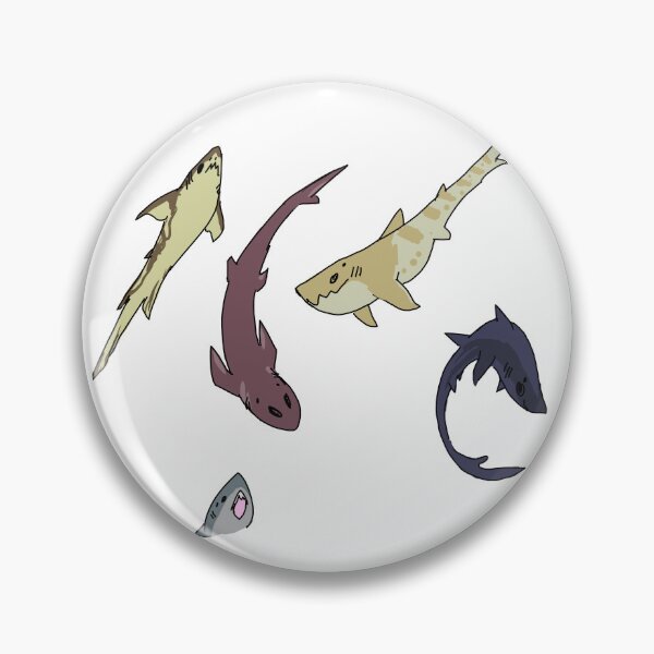 Item preview, Happy Little Dogfish Sharks designed and sold by CatellaArs.