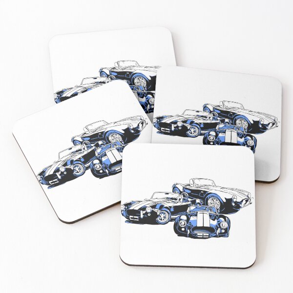 Item preview, Digital Blue Shelby AC Cobra Collage designed and sold by MyCrews.