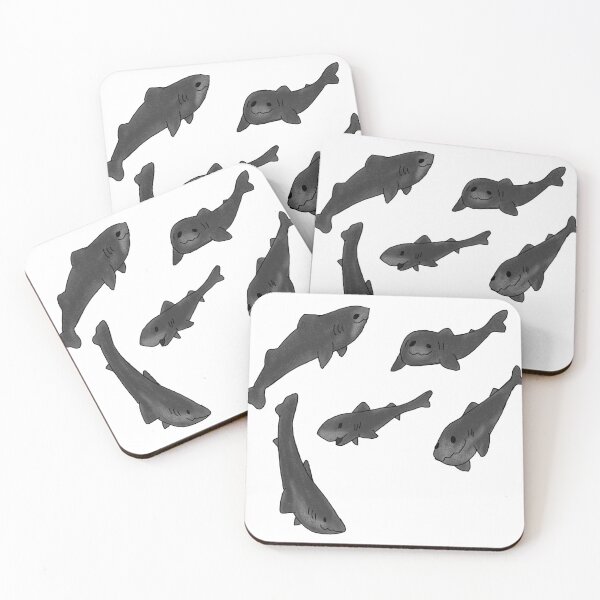 Item preview, Happy Little Greenland Sharks designed and sold by CatellaArs.