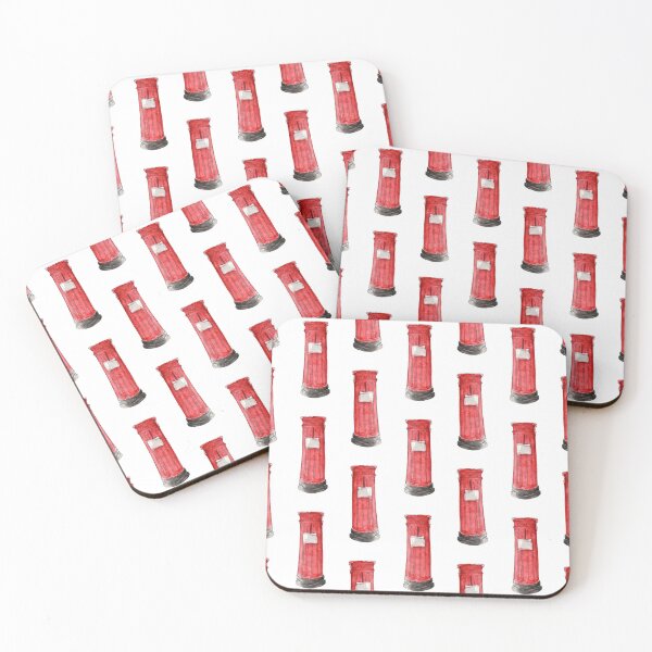 Item preview, Post Box - Red - Watercolour  designed and sold by rosieredbox.