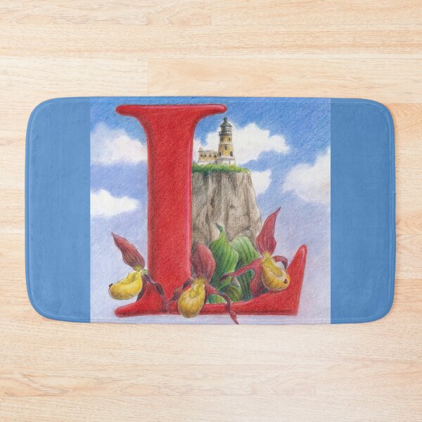 Item preview, Letter L Monogram with Lighthouse, Lady Slippers, and Ladybugs - "L is for LeeAnn" designed and sold by Carye VanDerPol Mahoney.