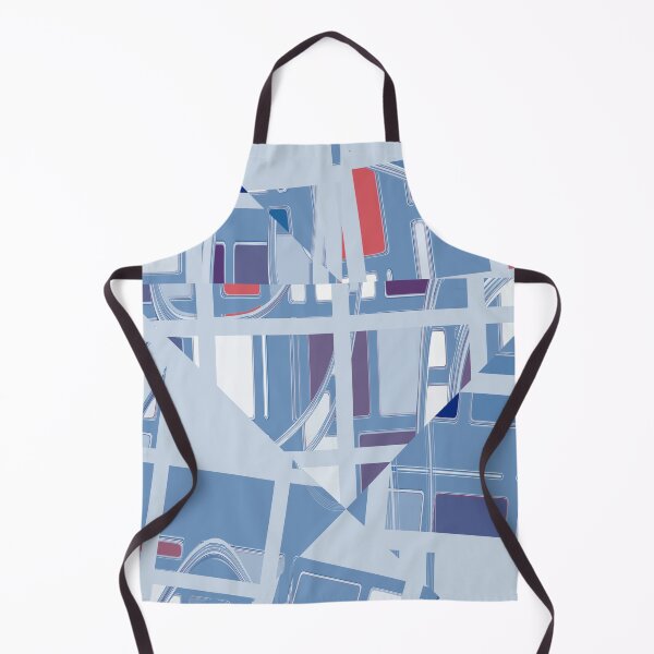Item preview, Light Blue and Gray Complex Geometric Collage designed and sold by Gingezel.