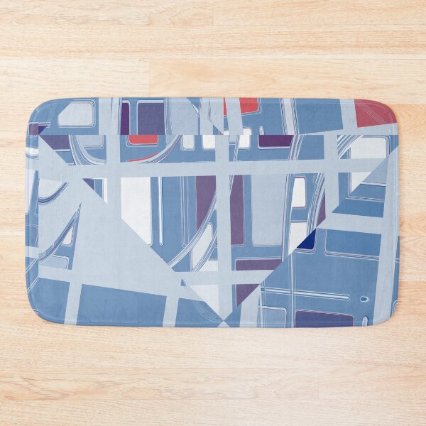 Item preview, Light Blue and Gray Complex Geometric Collage designed and sold by Gingezel.