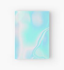 Pastel Turquoise Blue Iridescent Hologram Hardcover Journal