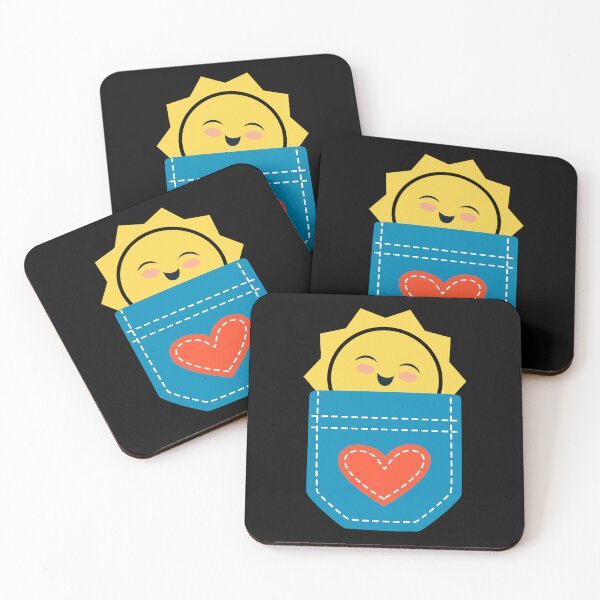 Item preview, Pocketful of Sunshine: Kawaii sun in a cute pocket designed and sold by Caregiverology.