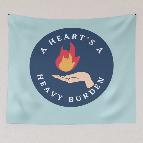 Item preview, A heart's a heavy burden, howls moving castle --- calcifer designed and sold by keysergalonv.