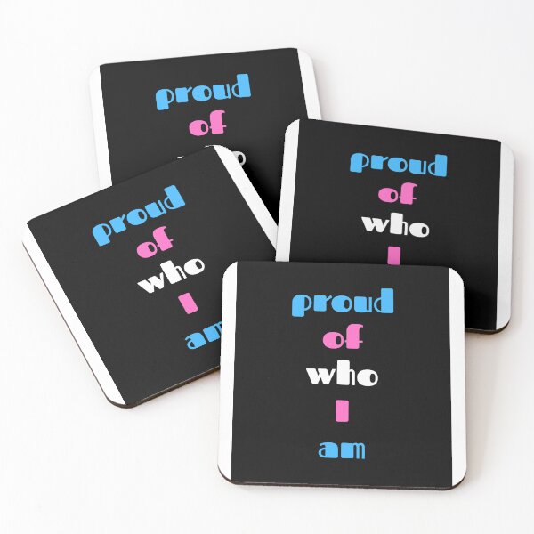 Item preview, Transgender 'proud of who I am' graphic designed and sold by WaterFrogE.