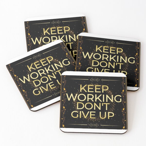 Item preview, Short Words KEEP WORKING DON'T GIVE UP  designed and sold by Benix.