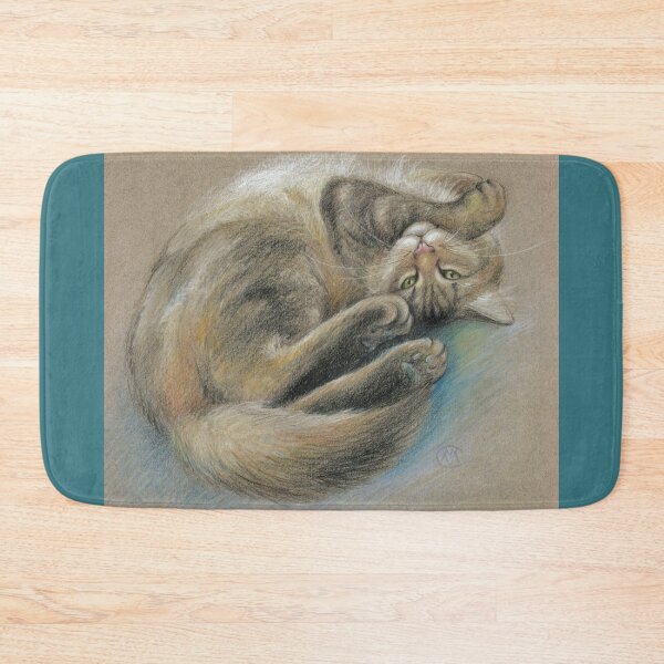 Item preview, Maine Coon Cat - "Turn That Frown Upside Down" designed and sold by Carye VanDerPol Mahoney.
