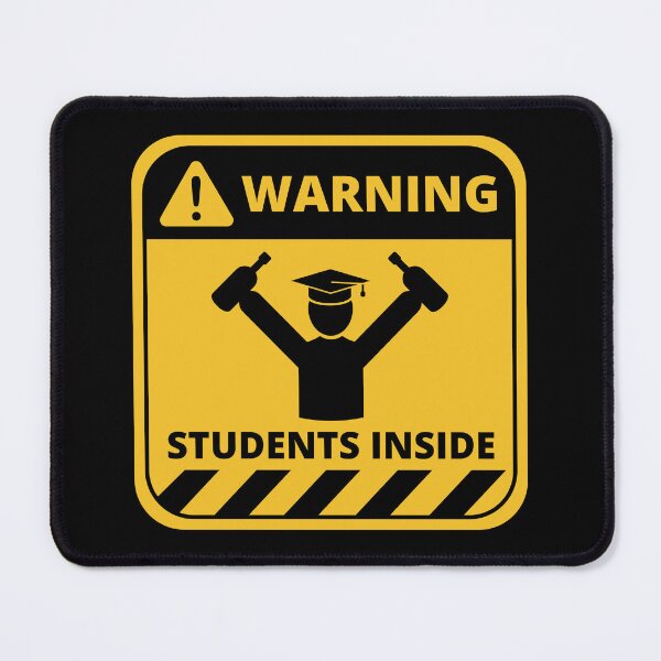 Item preview, Warning Students Inside - Human Warning Label designed and sold by TeeBeesDesign.