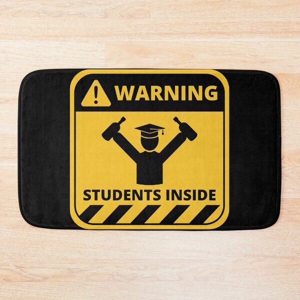 Item preview, Warning Students Inside - Human Warning Label designed and sold by TeeBeesDesign.