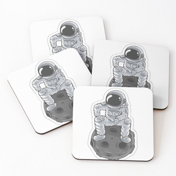 Item preview, Thinking On the Moon Illustration designed and sold by CartheArtwork.