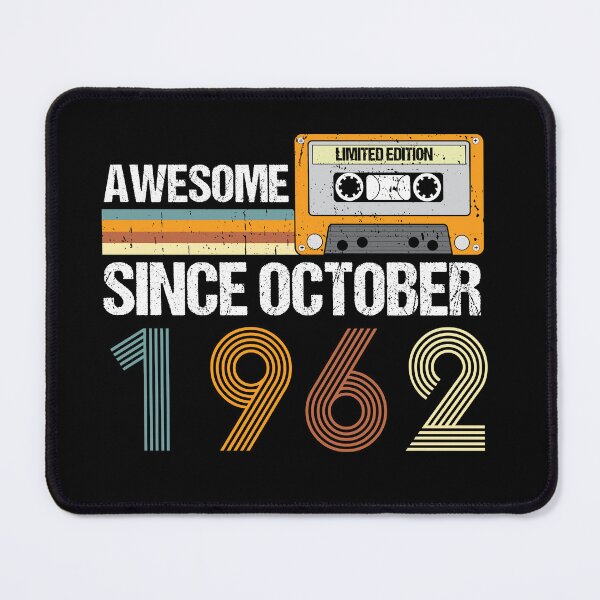 Item preview, Awesome Since October 1962 | 60th Birthday Gifts | 60 Years Old Gifts designed and sold by AMINE  ★★★★★.
