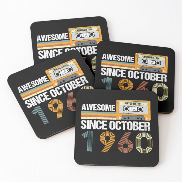 Item preview, Awesome Since October 1960 | 62th Birthday Gifts | 62 Years Old Gifts designed and sold by AMINE  ★★★★★.
