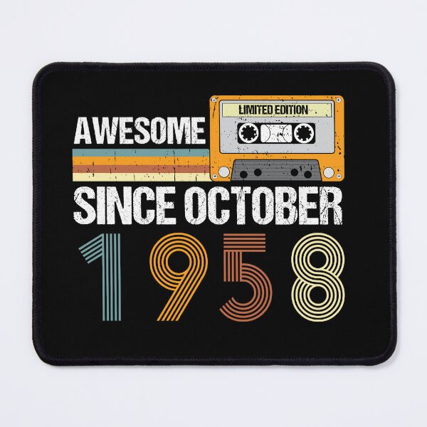Item preview, Awesome Since October 1958 | 64th Birthday Gifts | 64 Years Old Gifts designed and sold by AMINE  ★★★★★.