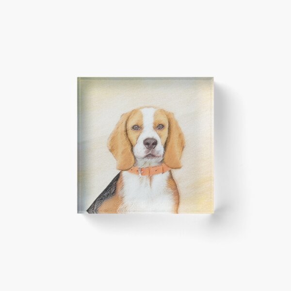 Item preview, Beagle Painting - Cute Original Dog Art designed and sold by alpendesigns.