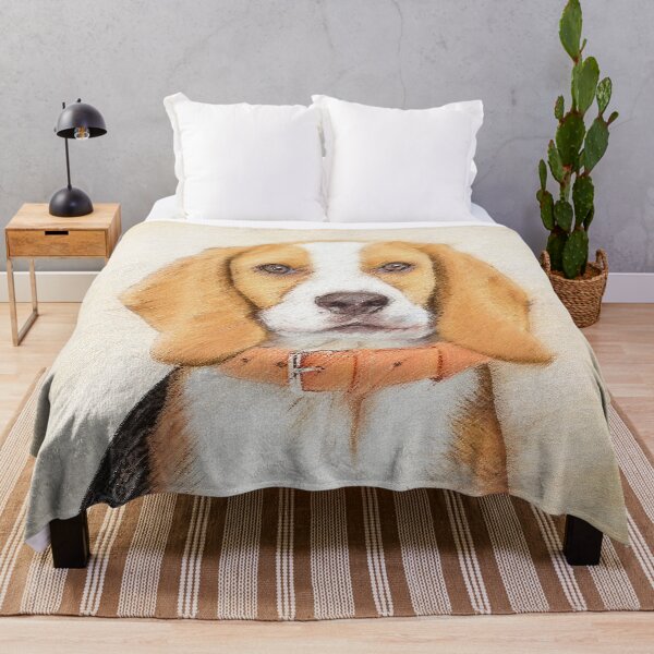 Item preview, Beagle Painting - Cute Original Dog Art designed and sold by alpendesigns.