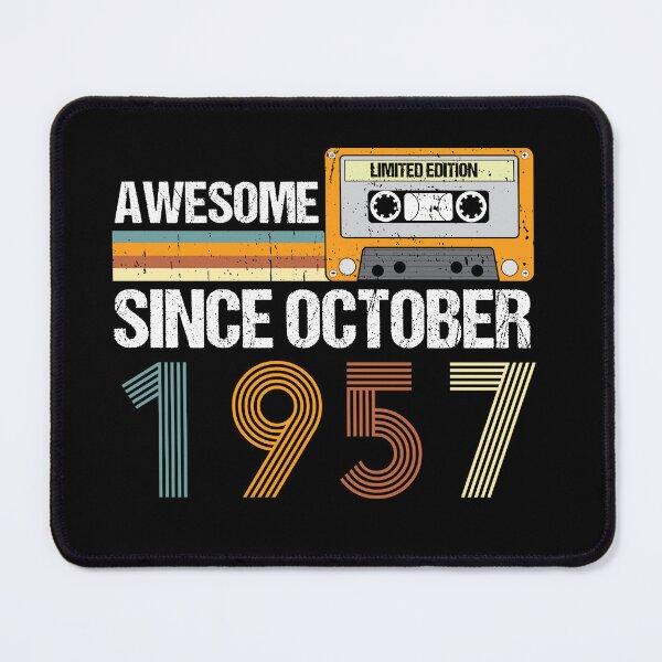 Item preview, Awesome Since October 1957 | 65th Birthday Gifts | 65 Years Old Gifts designed and sold by AMINE ★★★★★.