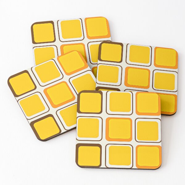 Item preview, Yellow square pattern designed and sold by Creator's Gate.