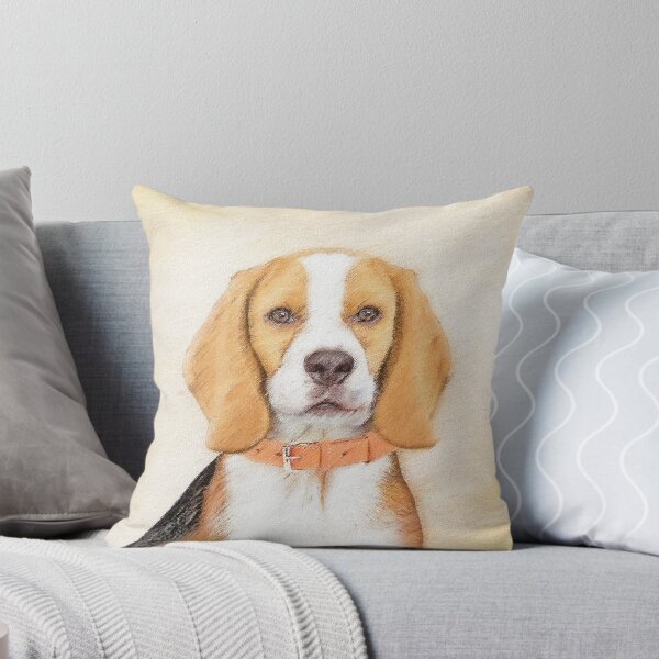 Item preview, Beagle Painting - Cute Original Dog Art designed and sold by alpendesigns.