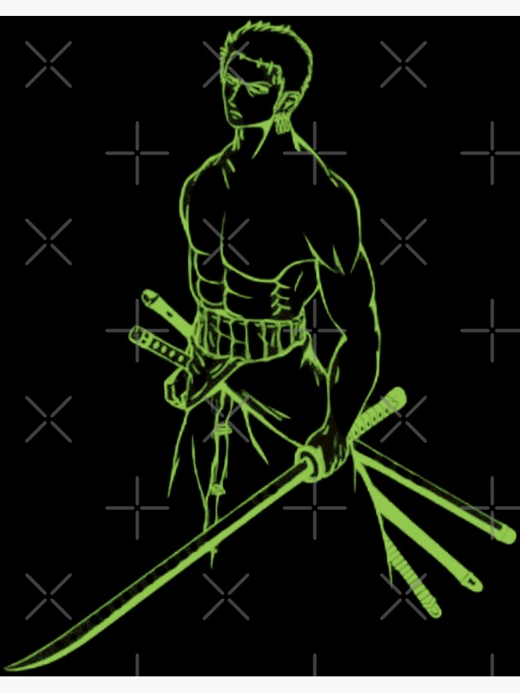 Artwork] Neon Zoro Illustration I've made! : r/OnePiece