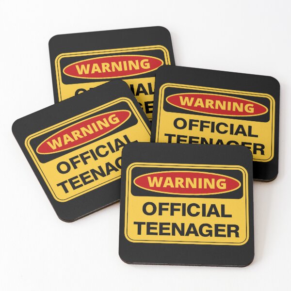Item preview, Warning Official Teenager - Human Warning Label designed and sold by TeeBeesDesign.