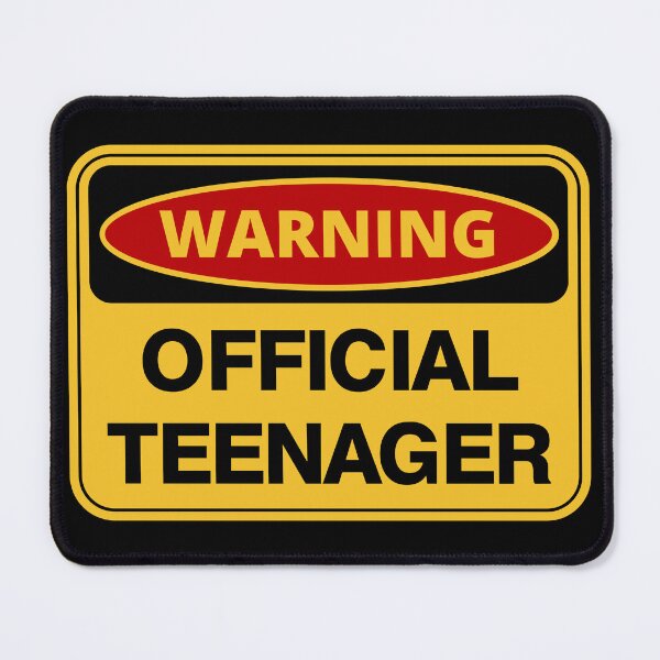 Item preview, Warning Official Teenager - Human Warning Label designed and sold by TeeBeesDesign.