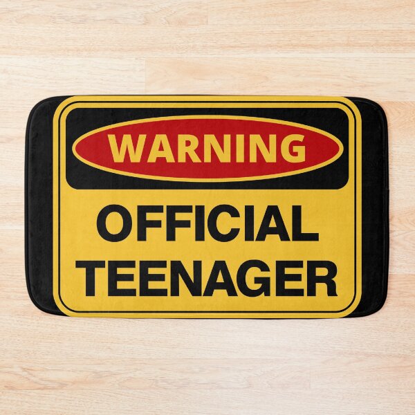 Item preview, Warning Official Teenager - Human Warning Label designed and sold by TeeBeesDesign.