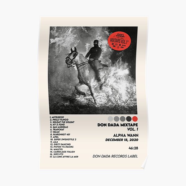 Don Dada Mixtape Vol.1 | Cover d'album de Rap Poster