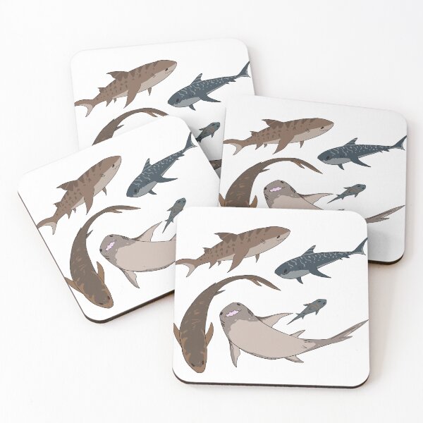 Item preview, Happy Little Tiger Sharks designed and sold by CatellaArs.