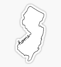 New Jersey Home State Outline Sticker