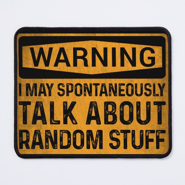 Item preview, ADHD Warning Sign Label designed and sold by MintaApparel.