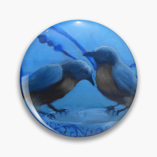 Item preview, Blue Birds and Spirals designed and sold by GileadArt.