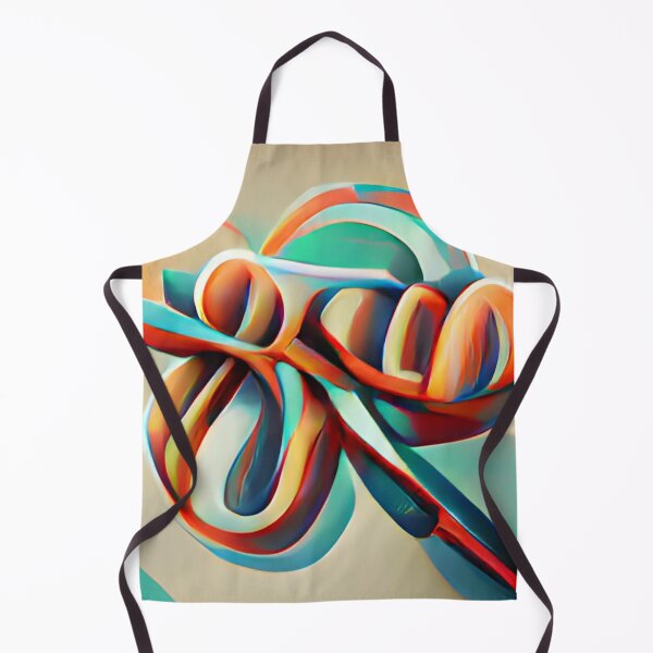 Artikelvorschau, mid-century ribbon colorful modern original art entworfen und verkauft von Surrealarts727.
