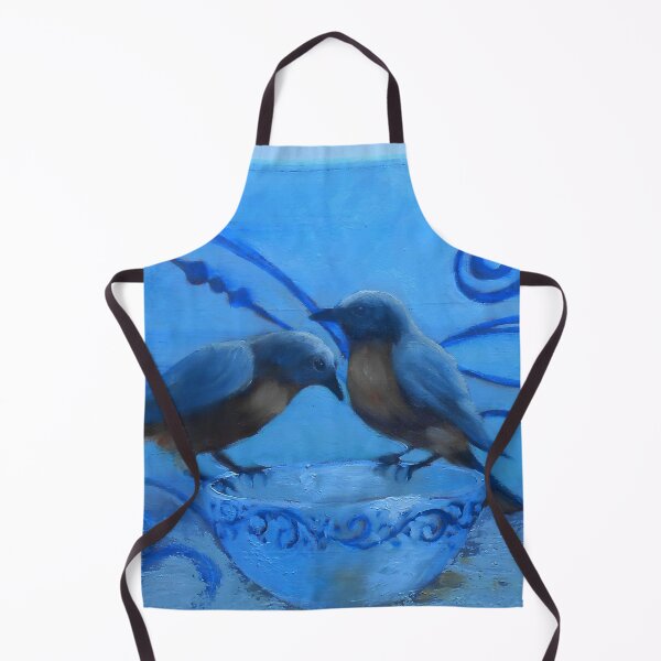 Item preview, Blue Birds and Spirals designed and sold by GileadArt.