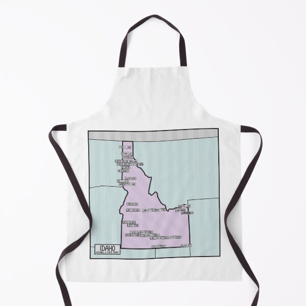 Item preview, Idaho National and State Parks Map designed and sold by FinlayMcNevin.