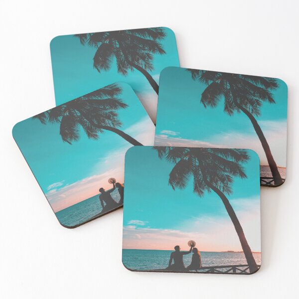 Item preview, Maceió beach beautiful pink sunset blue sky designed and sold by Asombrosa.