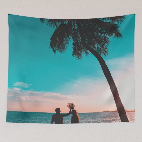 Item preview, Maceió beach beautiful pink sunset blue sky designed and sold by Asombrosa.