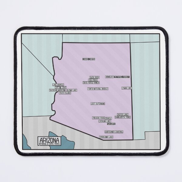 Item preview, Arizona National and State Parks Map designed and sold by FinlayMcNevin.