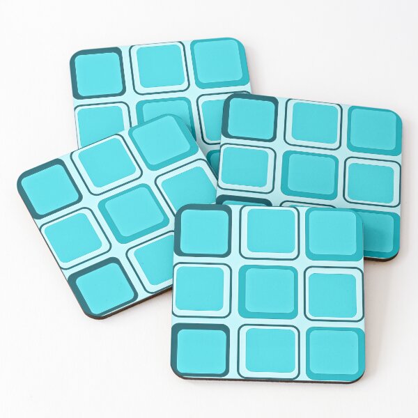 Item preview, Blue Square pattern  designed and sold by Creator's Gate.