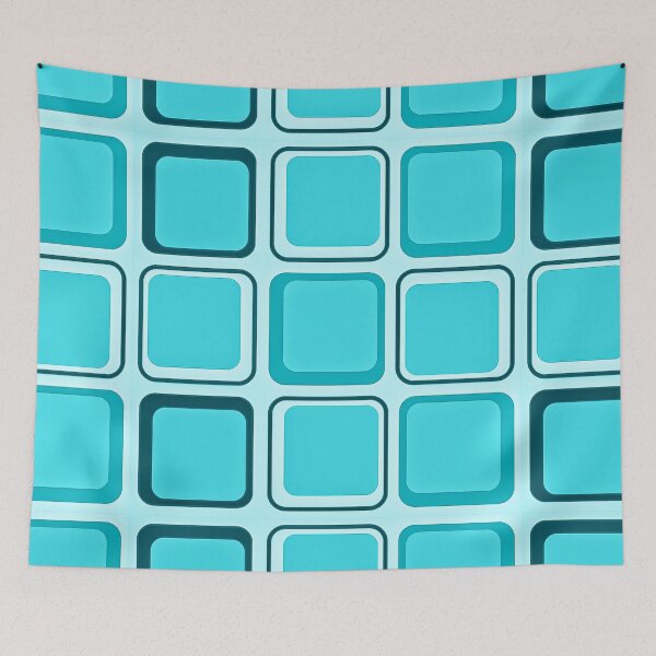 Item preview, Blue Square pattern  designed and sold by Creator's Gate.