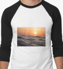Ocean Sunset Men's Baseball ¾ T-Shirt