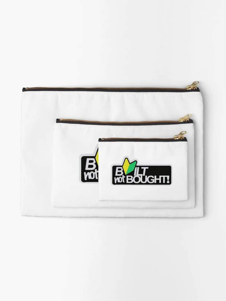 Thumbnail 2 of 4, Zipper Pouch, BUILT NOT BUGHT designed and sold by Racingdecals.