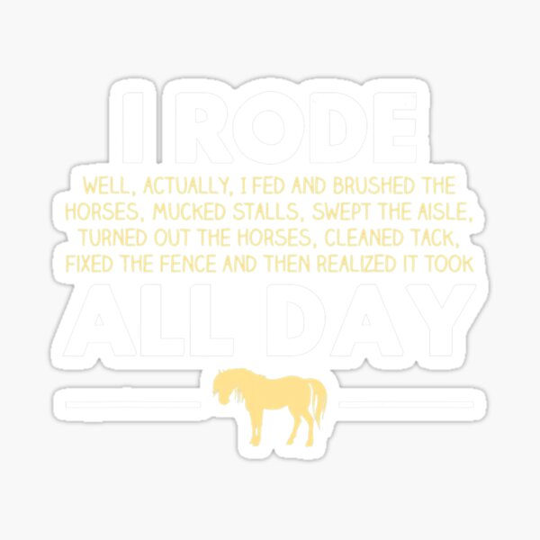 Aperçu de l'œuvre J'ai roulé toute la journée T-shirt d'équitation, cadeau drôle de cheval créée et vendue par silverconscienc.