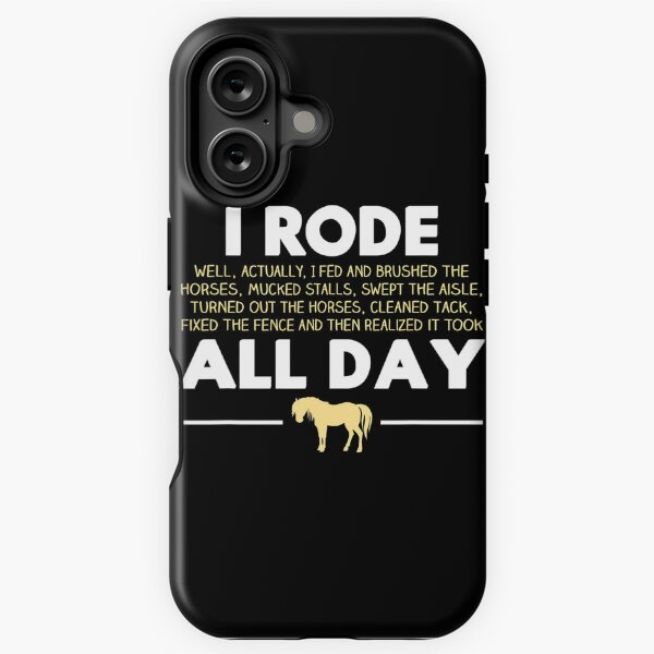 Aperçu de l'œuvre J'ai roulé toute la journée T-shirt d'équitation, cadeau drôle de cheval créée et vendue par silverconscienc.