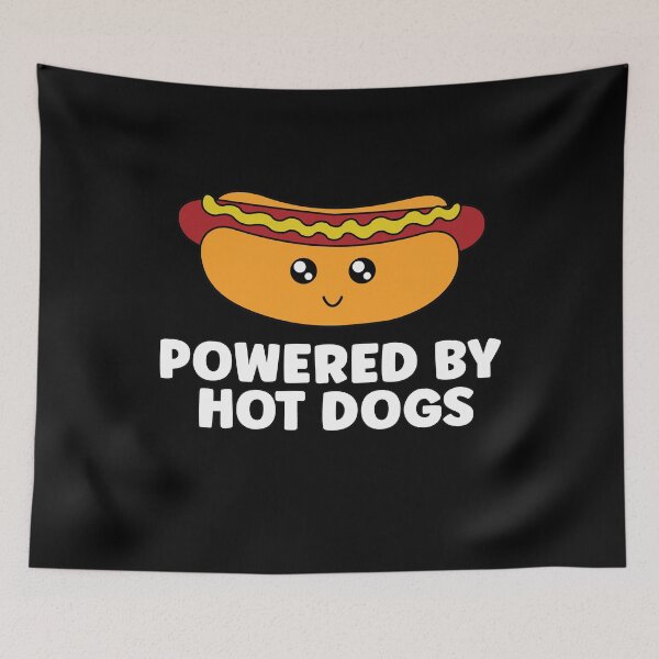 Artikelvorschau, Kawaii Powered By Hot Dogs entworfen und verkauft von RoguePixel.