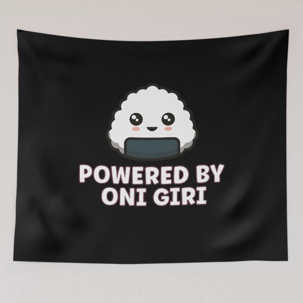 Item preview, Kawaii Powered By Oni Giri Asian Food Lover designed and sold by RoguePixel.