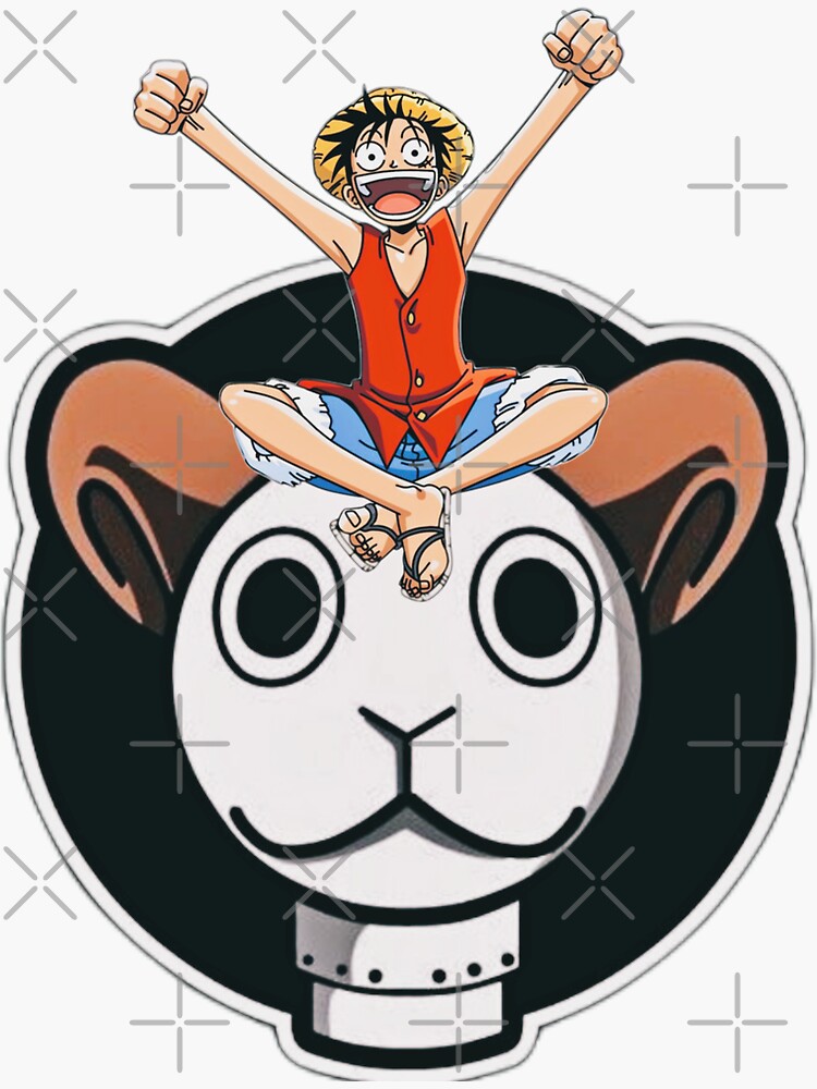 One Piece - Luffy on Going Merry Sticker by eusrock